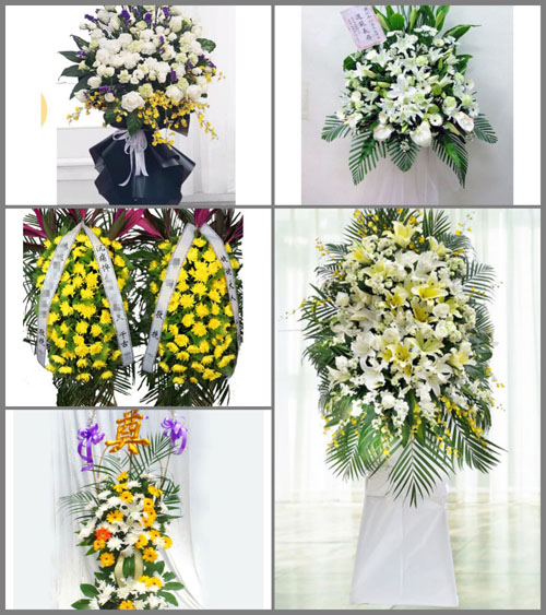 福建福州长乐市文岭镇前董村白事花篮预定